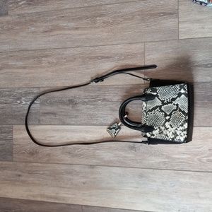 Libby Edelman Small Adjustable Strap Snake Skin Print Purse